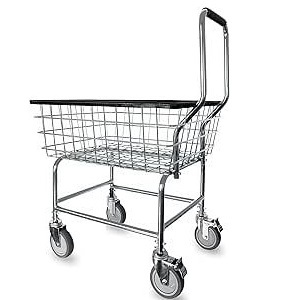 Lightweight Iron <b>Laundry</b> <b>Basket</b> With Simple Wire Design Easy To Lift And Move For Everyday Use - Product Image 2