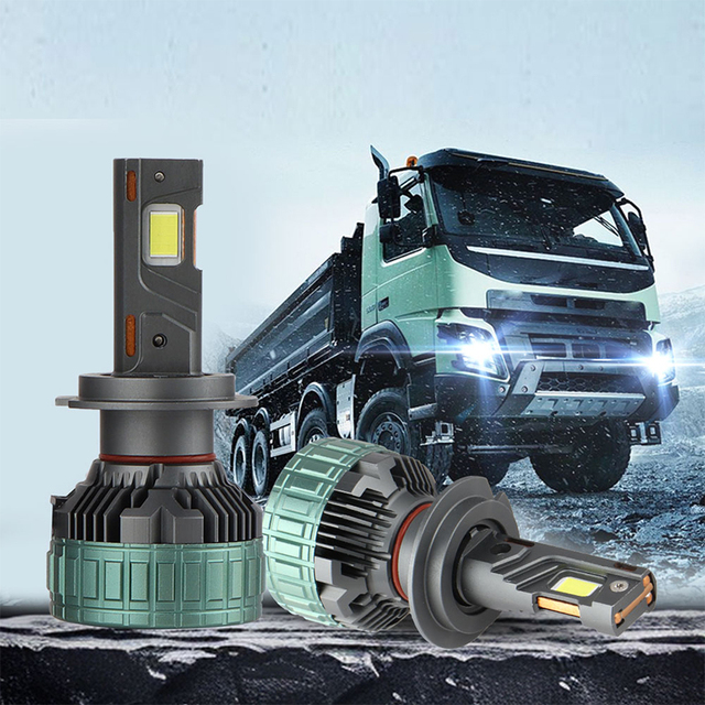 24V Led Headlights Bulb Bus Truck Head Lamp H11 9005 9006 H7 H4 Auto Lighting System Led Auto Truck Lights