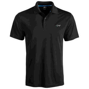 Greg Norman's Attack Life 5 Iron Solid per Polo Charcoal 6XL, 100% Poliestere, Lavorato a Maglia, a Righe, con Cerniera, Confortevole, ODM, Taglia Piccola - Product Image 1