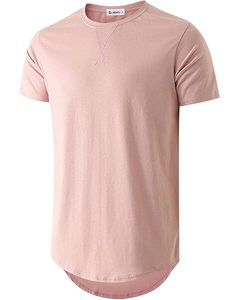 Nouveauté hommes décontracté mode manches courtes col rond coton tissu slim fit respirant plaine t-shirts pour tenue d'été - Product Image 1