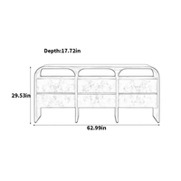 Buffet moderne extensible en bois massif avec tiroirs |   Armoire de rangement pour buffet, pour chambre à coucher, entrée, salon, fabriquée au Vietnam, Sukavina