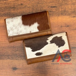 กระเป๋าคลัทช์หนังวัวแท้คุณภาพสูงดีไซน์ใหม่กระเป๋าสตางค์แบบหนีบผมหรูหรามีช่องใส่บัตรเครดิตของขวัญสำหรับผู้หญิง - Product Image 1