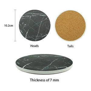 Handmade Wholesale Decorative Natural White black <b>Marble</b> <b>coasters</b> white <b>coaster</b> and black white <b>coaster</b> hexagon <b>coasters</b> - Product Image 6