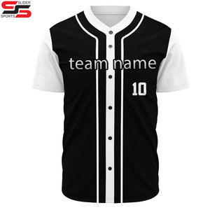 Camisetas de Béisbol Personalizadas con Botones, Sublimadas, Económicas, Bordadas con Botones Completos - Product Image 3
