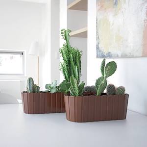 Jardinera de balcón BOARDEE BASIC de 4.9L, dimensiones (mm) 383x144x130, color Marrón - Product Image 5