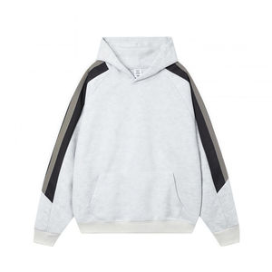 Sudadera con capucha raglán personalizada para hombre, moda americana, diseño de retazos, estilo callejero, peso pesado, invierno, verano, bordado - Product Image 1