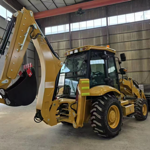 รถตักล้อยาง CAT 420F มินิโหลดเดอร์ มือสอง ราคาถูก CAT420F JCB 3CX 4CX รถตักดินแบบย้อนกลับ สภาพดี ขายดี - Product Image 1