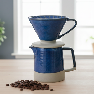 Ensemble de pot et de filtre en porcelaine durable de qualité supérieure multi-usages 3461008SETL-0.4 pour les amateurs de café - Product Image 3