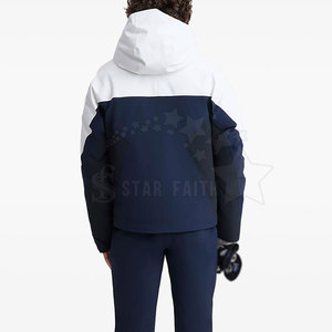 Winter Ready Hooded Front Logo Ski <b>Jacket</b> <b>Waterproof</b> Breathable Eco-Friendly Unisex <b>Warm</b> Lining Snow Outdoor Gear - Product Image 4