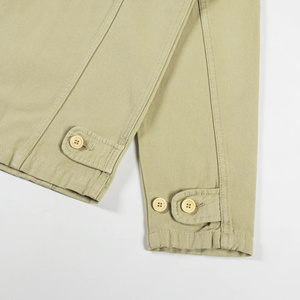 Veste Safari en Toile de Canard Imperméable et Coupe-Vent, Lavage à la Pierre, Fermeture Éclair, Patch Brodé Personnalisé, Longueur Classique, Lavée Vintage, Homme - Product Image 4