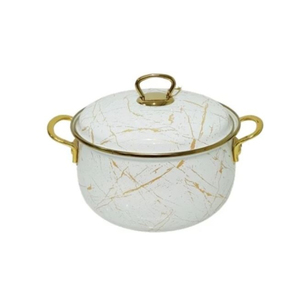 Cazuela de acero inoxidable de alta calidad con tapa dorada, calentador de alimentos, platos de cazuela de exhibición de buffet para suministros de Hotel - Product Image 2