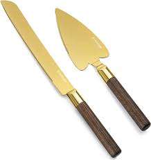 Brass Server and Knife Customized Size Latest Brass Handle Design Brass Server and Knife for Wedding Parties Use - Product Image 5