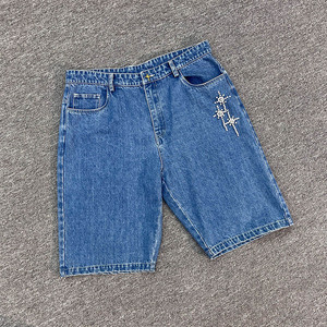 Mens denim <b>jeans</b> shorts lightweight summer casual fit breathable <b>soft</b> durable fabric comfortable streetwear style essential - Product Image 3