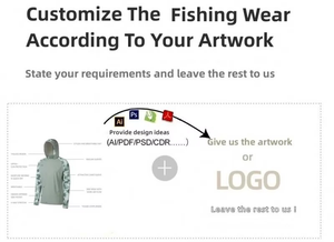 Chemise à manches longues camouflage pour homme, coupe ajustée, protection contre les éruptions cutanées, avec protection solaire SPF50 et protection UV, vêtements de pêche imperméables à capuche - Product Image 6