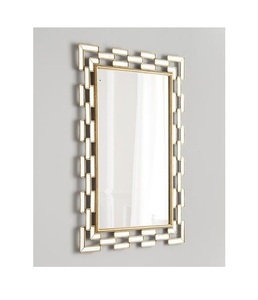 Espejo de pared con forma de flor de Calidad exclusiva, dormitorio decorativo, sala de estar, diseño Popular, espejo montado en la pared de Color dorado a la venta - Product Image 4