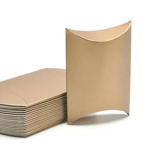 Boîtes cadeaux personnalisables en papier kraft pour mariage et fêtes, avec gaufrage, revêtement UV et pelliculage mat |   Faveurs de bonbons DIY - Product Image 3