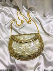 Handmade Designer Metal Mosaic Evening <b>Clutch</b> <b>Bag</b> <b>for</b> Ladies Handcrafted Bridal Mosaic <b>Clutches</b> - Product Image 2