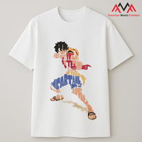 T-shirt graphique personnalisé sur le thème des pirates d'anime |   T-shirt unisexe en coton doux |   Fabricant OEM/ODM