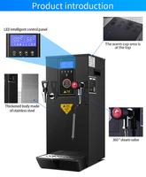 Machine à vapeur professionnelle pour salons de thé, machine à vapeur à double température avec réglage de la température et fonction de mousseur à lait