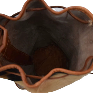 Vintage Style <b>Men's</b> Handbag Marine Travel <b>Bag</b> with Canvas Lining and Zipper Closure - Product Image 1