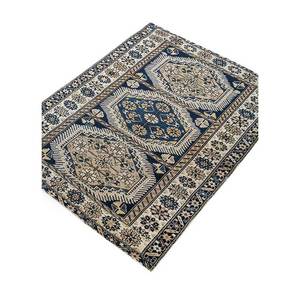 Tapis en laine d'Azerbaïdjan (c.1920) – Design géométrique oriental vintage pour la maison, le salon, la chambre, le bureau – Rectangulaire, carré, vintage - Product Image 2