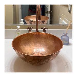 High in Demand Rectangle Copper <b>Sink</b> Copper Single <b>Sink</b> Antique Copper <b>Sink</b> Made in India with High Quality - Product Image 2