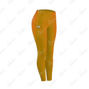 Mallas deportivas para gimnasio de cintura alta para mujer con cintura elástica Estilo de cintura media Etiqueta privada OEM Precio directo de fábrica Suministro a granel - Product Image 3