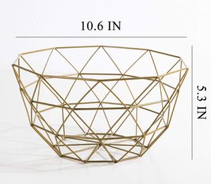 Hot Vantage Modern Fancy Luxury Premium Metal Round Shape Fruit Bowl Design élégant en maille pour la décoration de la maison et l'utilisation de la cuisine - Product Image 6