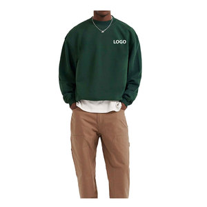 Sweat-shirts pour hommes en coton mélangé, coupe ajustée, basiques, vente chaude, qualité supérieure, coton et polyester, légers et respirants - Product Image 1