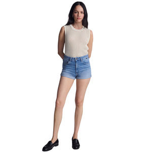 Women's Mid Waist Vintage Washed Boyfriend <b>Jeans</b> Cuffed Shorts Summer Casual Fashion <b>Sexy</b> Mini Denim Shorts OEM ODM - Product Image 6