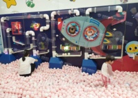 Casa de juegos interior para niños, equipo educativo suave