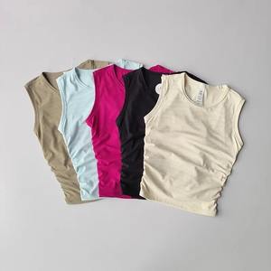 Summer Breathable Racerback Yoga Tank Tops Women Workout Gym Fitness <b>Vest</b> Quick Dry Running Sport Sleeveless Shirts Customize - Product Image 1