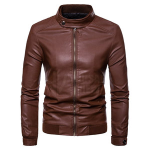 Chaqueta de cuero para hombre de alta calidad personalizada, chaqueta de cuero al por mayor, chaqueta de cuero genuino para hombre de nuevo diseño - Product Image 2