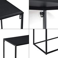 Bureau d'entrée minimaliste en fer moderne, noir, salon, coin salle à manger, meuble console, table de rangement
