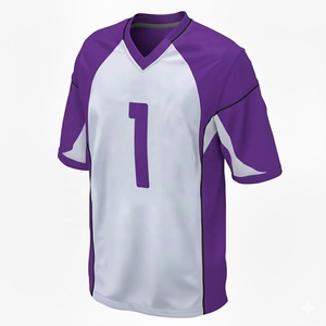 High Quality Customizable American Football Sportswear Breathable Plus Size Printed Team Name 7V7 Uniform Sets Custom Logo 100% - Product Image 2