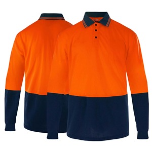 Polo de travail pour hommes Polo à manches longues hommes Polyester respirant séchage rapide vêtements de Construction d'été - Product Image 3