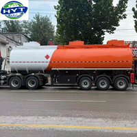 Semi-remorque citerne à 3 essieux sur mesure pour le transport routier d'huiles comestibles et d'eau, avec trappe d'accès