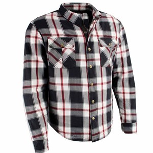 Chemise de motard en flanelle à carreaux pour hommes, armure CE, fibres d'aramide renforcées, vêtements de sport imprimés, coupe-vent et respirants, grande taille disponible - Product Image 5