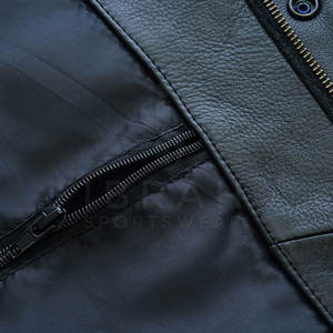 Gilet en cuir pour homme, texture douce, ajustement confortable, idéal pour les voyages, les vêtements décontractés et le style vestimentaire moderne - Product Image 6