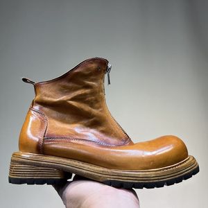 Bottes de désert en cuir pour hommes, bottes chukka en cuir et bottes décontractées en cuir véritable pour un usage quotidien et chaussures décontractées pour affaires - Product Image 3