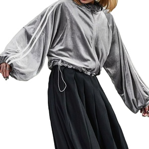 High Quality <b>Velour</b> Fabric Women Hoodies 2026 / Warm And Soft <b>Velour</b> <b>Hoodie</b> With Premium Look Comfortable Fit Women Hoodies 2026 - Product Image 1