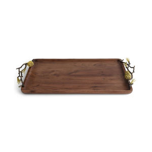 Wooden Tray With Pomegranate Accent Handle <b>Food</b> Snacks Serving Tray Wedding <b>Party</b> and All Events <b>Food</b> Dessert Serving Tray - Product Image 2