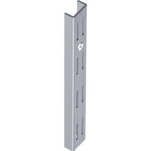 Wall <b>Rail</b> 1000mm White Steel Double-Row Perforation Element System - Product Image 1