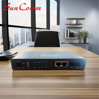 SunComm SC-211-WA4G 4G LTE FXO FXS VoIP Gateway GSM SIM SIP 2 Puertos Analógicos para PBX Teléfono IP LAN Cableado
