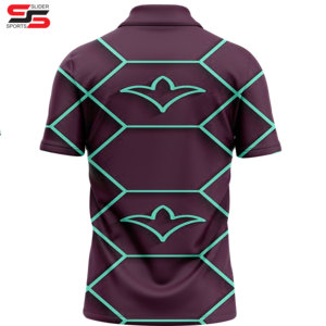 Camiseta de LICRA de poliéster de alta calidad, camisetas de sublimación para hombres, polos de diseño impreso personalizados para hombres - Product Image 2