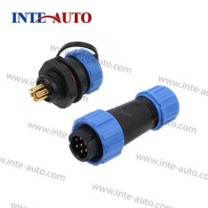 Serie <span class=keywords><strong>SP</strong></span> <span class=keywords><strong>2</strong></span> 3 4 5 6 7 Conector de 9 pines SP13 SP17 SP21 IP67 IP68 Conector de cable macho hembra circular de aviación a prueba de agua - Product Image 2