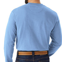 Chemise de sport à manches longues Henley pour homme, coupe classique, personnalisable avec logo, 100% coton tricoté