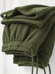 Pantalones Deportivos de Forro Polar Grueso Vintage para Hombre, Pantalones Casuales de Invierno, 100% Algodón, Secado Rápido, Resistentes al Viento, Cálidos - Product Image 3