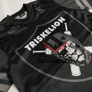 Maillot de football américain personnalisable de haute qualité avec manches courtes, respirant et à séchage rapide pour adultes unisexes - Service OEM - Product Image 1