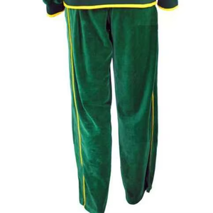 Custom High Quality Hooded Winter Solid <b>Velour</b> <b>Tracksuit</b> <b>Men</b> Sportswear Polyester/Cotton Elastic Waist Lightweight - Product Image 4